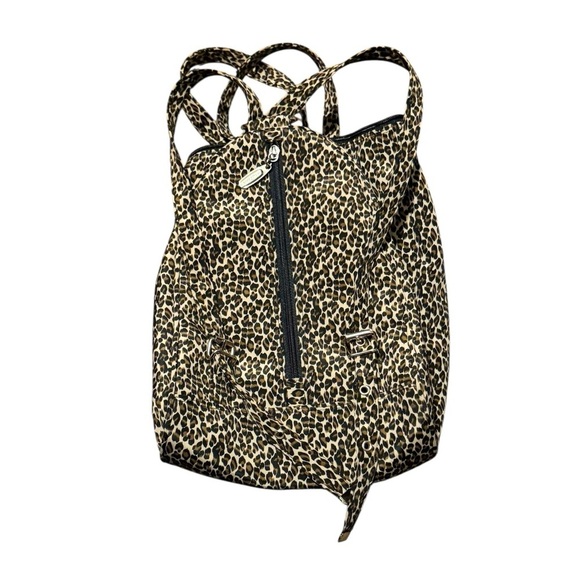 Kate Spade Leopard Print Backpack Sling Bag Versatile Animal Print - Picture 2 of 11